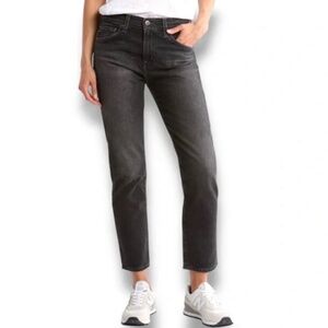 AG Ex Boyfriend Slouchy Slim Jeans in Black Roadway